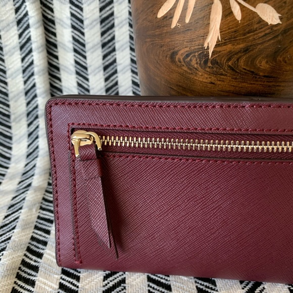 New Kate spade Cameron bifold wallet cherrywood - Picture 4 of 7